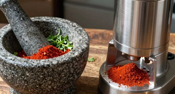 blade or stone grinding