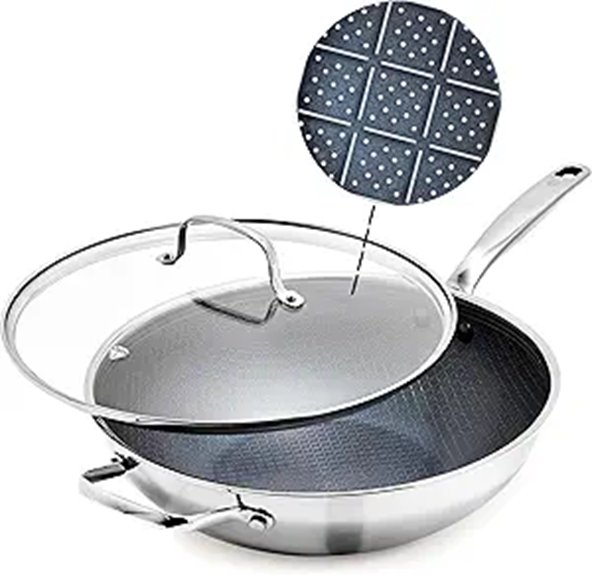 Blue Diamond 12” Nonstick Wok with Lid