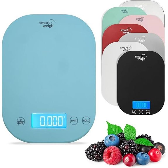 Smart Weigh Blue Digital Kitchen Scale