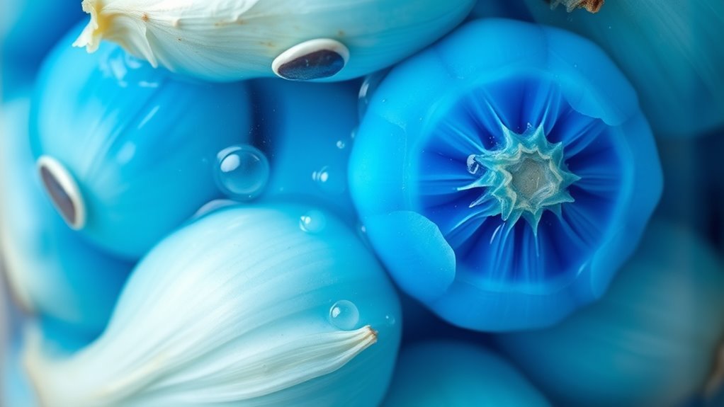 blue garlic pickling reaction