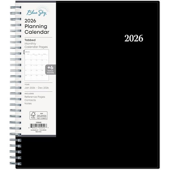 blue sky 2026 calendar