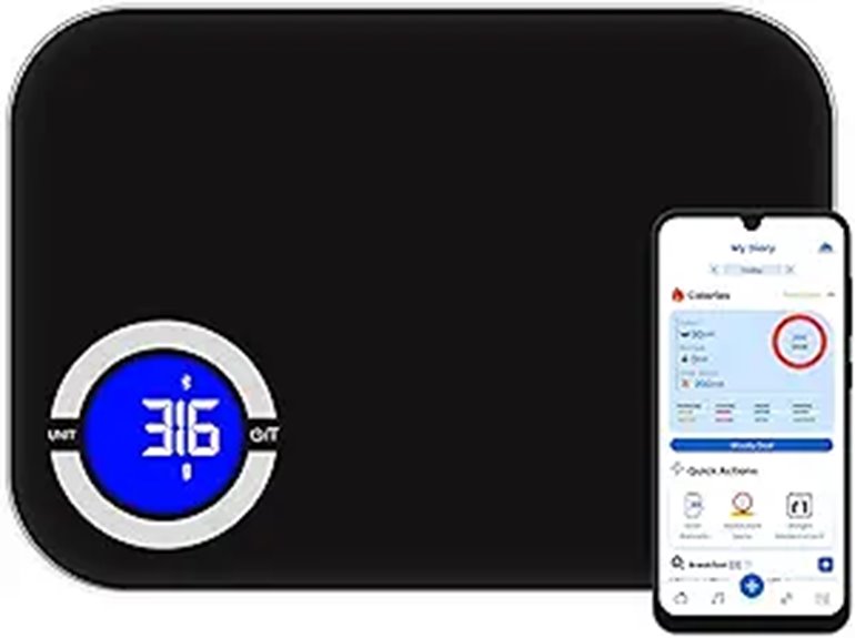 Smart Kitchen Scale with Bluetooth Nutritional Tracker