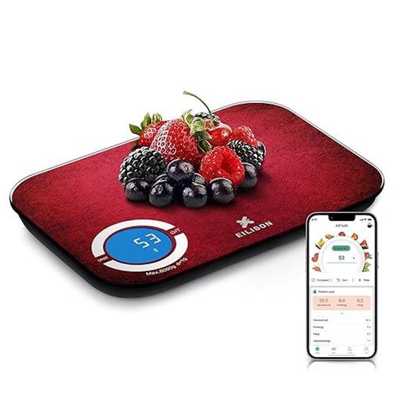 EILISON Bluetooth Kitchen Scale with Food Database