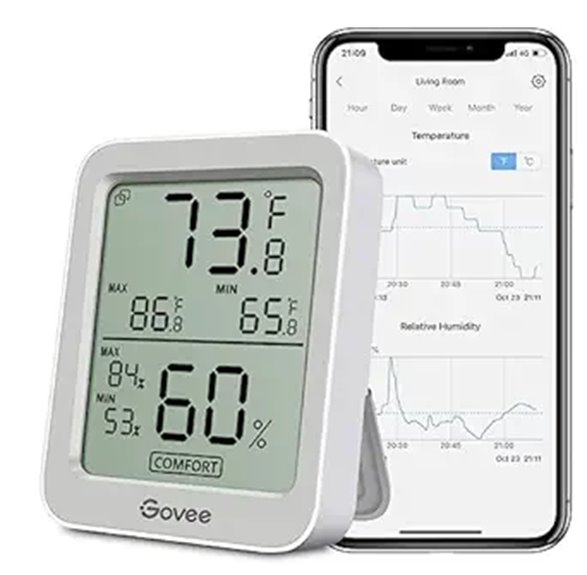 Govee Bluetooth Hygrometer and Thermometer with App