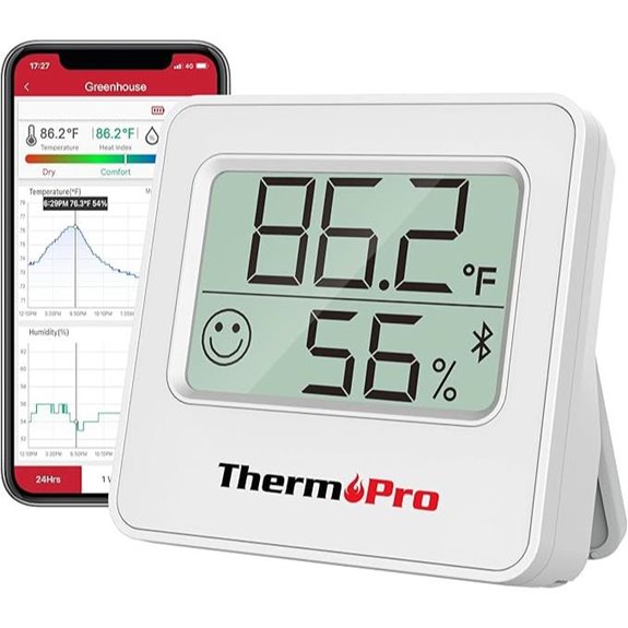 ThermoPro TP357 Bluetooth Indoor Thermometer & Humidity Meter