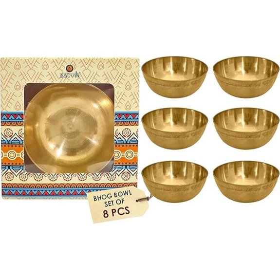 SATVIK Brass Bhog Bowl Set for Pooja and Offers