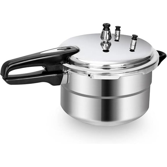 BreeRainz 5.3 Quart Pressure Cooker with Canning Rack