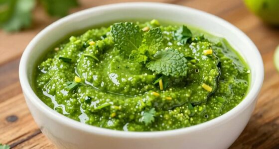 bright green chutney preservation