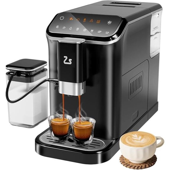 Automatic Espresso Machine with Grinder and Milk Frother