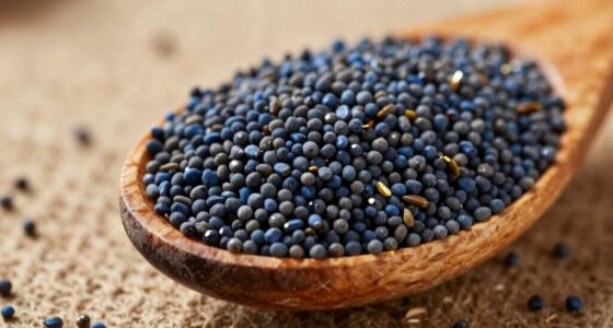 burnt poppy seeds turn bitter