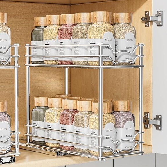Pull Out Spice Rack Organizer for Cabinets