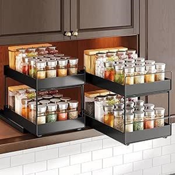 Pull Out Spice Rack Organizer for Cabinets