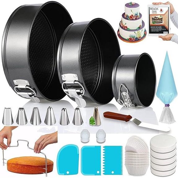 RFAQK 100pcs Cake Pan & Decorating Supplies Set