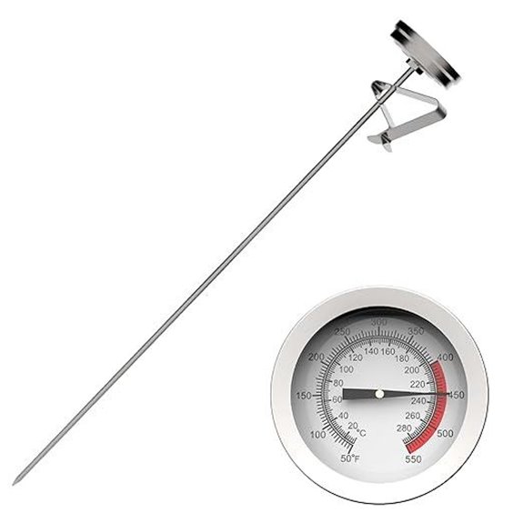 Candy and Deep Fry Oil Thermometer with Probe