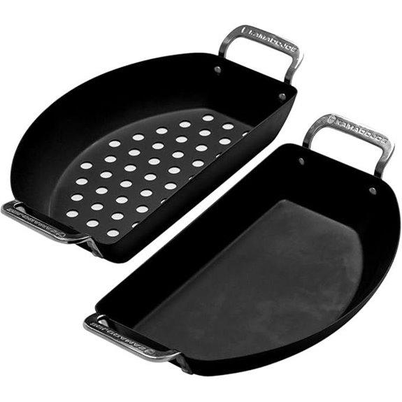 Kamado Joe Carbon Steel Half-Moon Pans Set