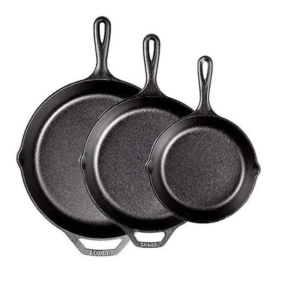 Lodge Cast Iron Skillet Set (3 Pieces)