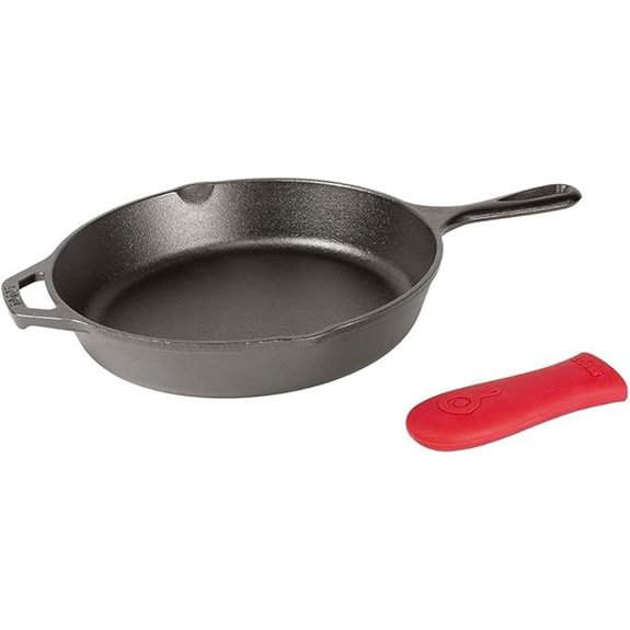 Lodge 12-Inch Cast Iron Skillet with Handle Cover