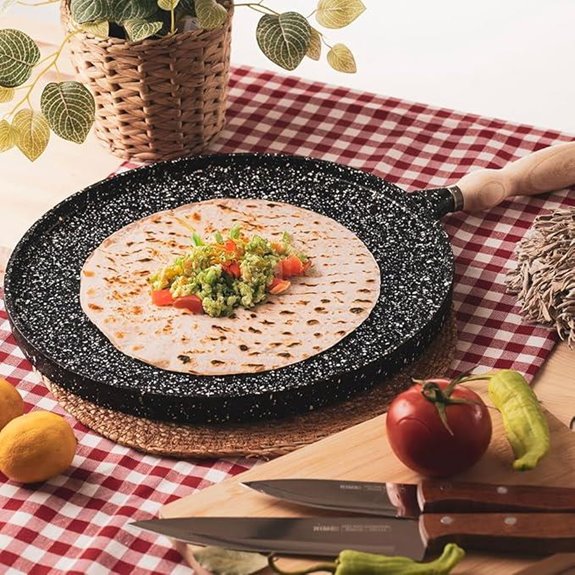 Cast Iron Comal Pan for Tortillas and Crepes