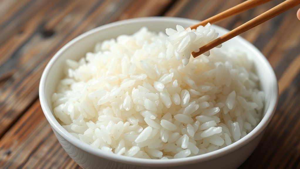 caution with white rice