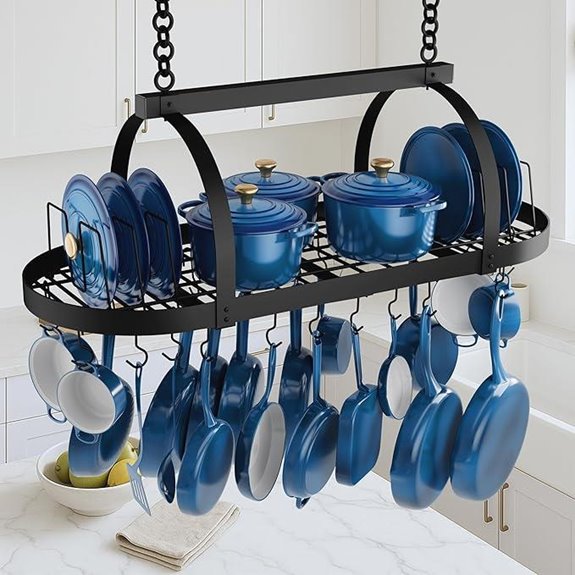ceiling mount pot rack