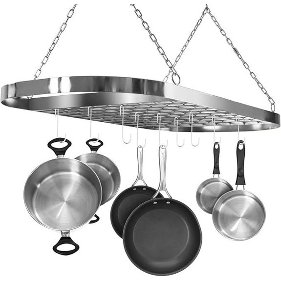 ceiling mounted pot rack