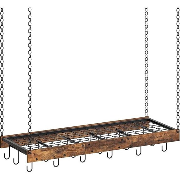 ceiling mounted pot rack