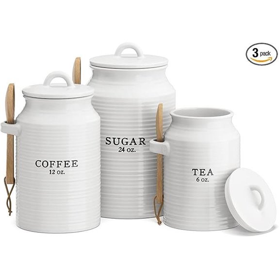 Barnyard Designs Ceramic Canister Set for Kitchen