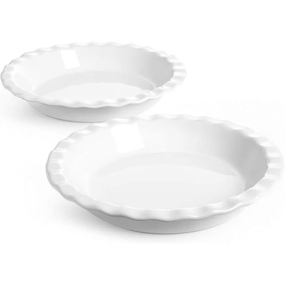 LE TAUCI 9-Inch Ceramic Pie Plates (Set of 2)