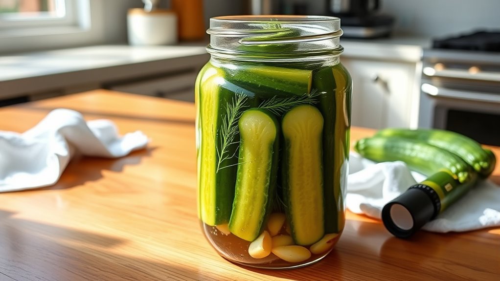 check pickles for spoilage