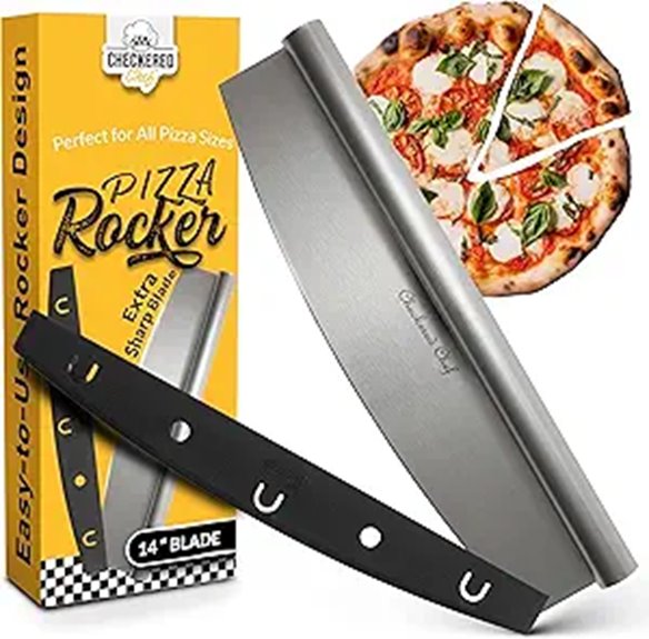 Checkered Chef 14 Pizza Cutter Rocker Blade