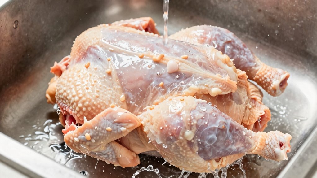 chicken washing spreads germs