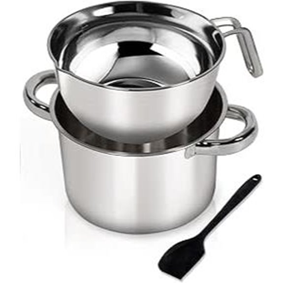 Double Boiler Set with Spatula for Melting Chocolate