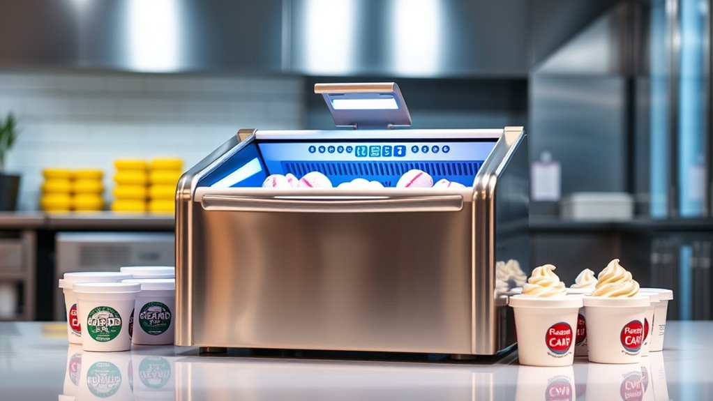 choosing efficient ice cream freezers