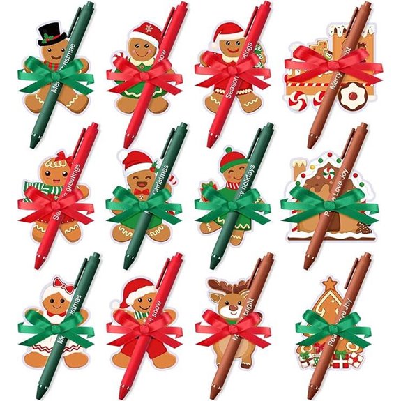 Pasimy Christmas Sticky Notes and Pen Set (24 Pack)