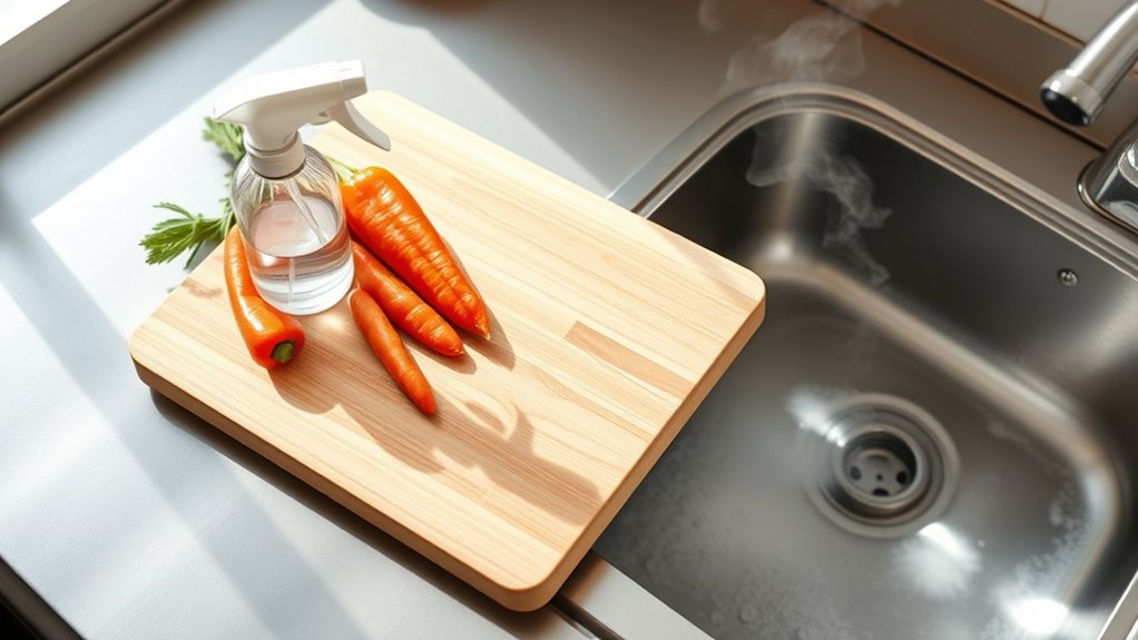 clean sharp sanitized knives