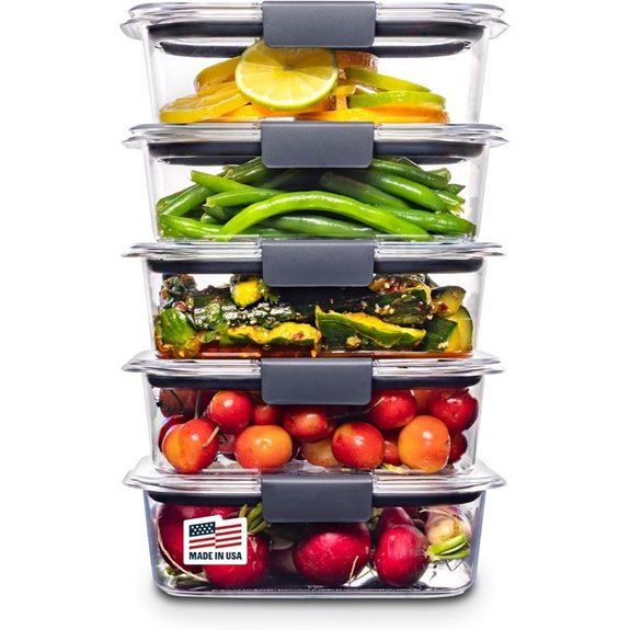 Rubbermaid Brilliance Food Storage Containers (Set of 5)