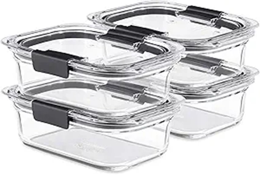 Rubbermaid Brilliance Glass Food Storage Containers (4-Pack)