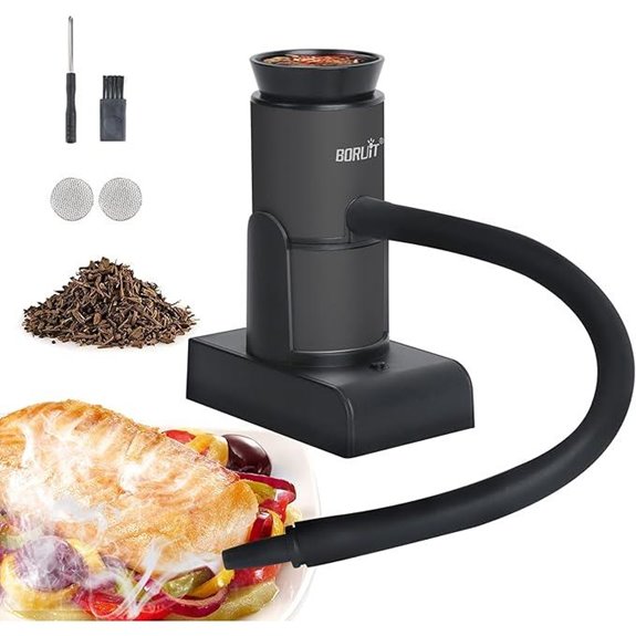 BORUIT Cocktail Smoker Gun with Wood Chips and Accessories