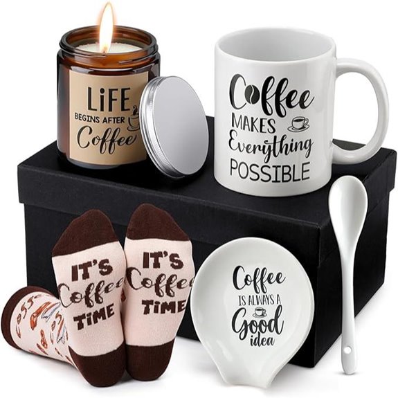 Vabean Coffee Lover Gift Set with Mug and Accessories