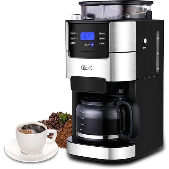 Gevi 10-Cup Coffee Maker with Burr Grinder