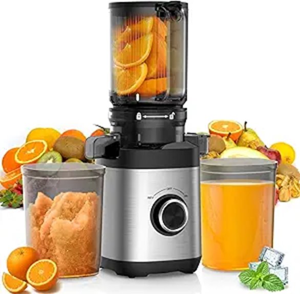 Cold Press Juicer Machine with Wide Chute