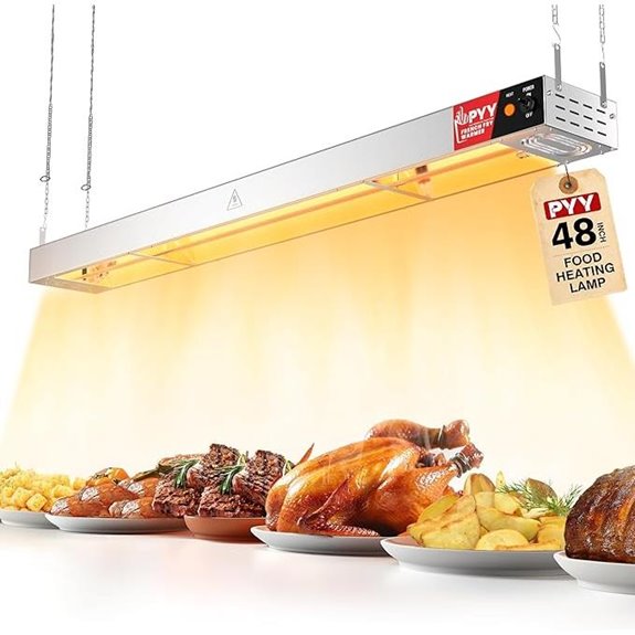 PYY 48-Inch Commercial Food Warmer Heat Lamp