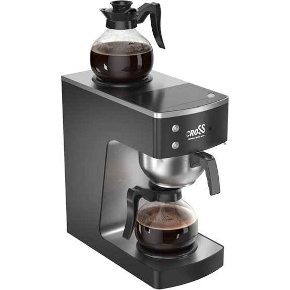 Crosson 12-Cup Commercial Coffee Brewer with Decanters