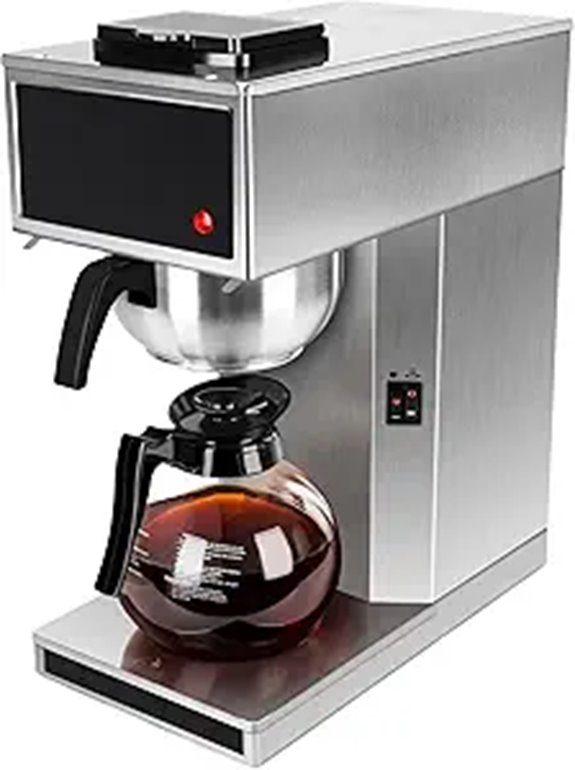 YUANHAO 12-Cup Commercial Coffee Maker with Carafe