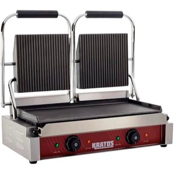 Kratos Commercial Electric Panini Grill with Plates