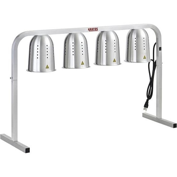 Kratos Commercial Food Warmer with 4 Bulb Heat Lamp
