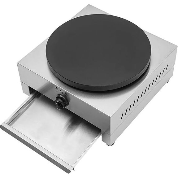 Commercial 16 Gas Crepe Maker with Hose