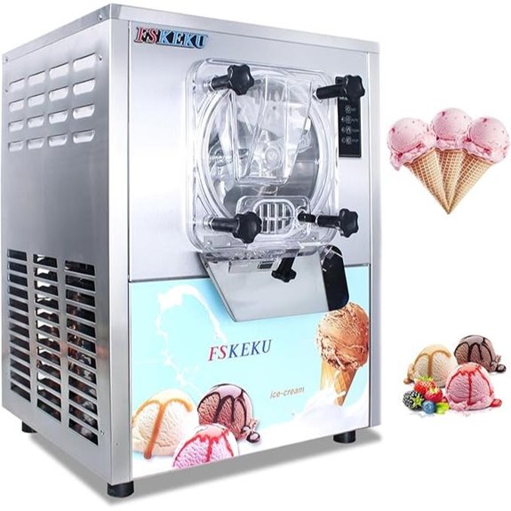Commercial Ice Cream Maker with 1.14Gal Capacity