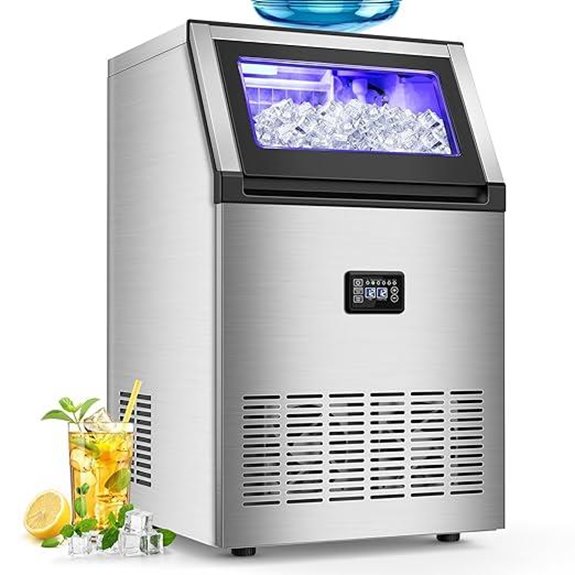 160Lbs Commercial Ice Maker with 35Lbs Capacity