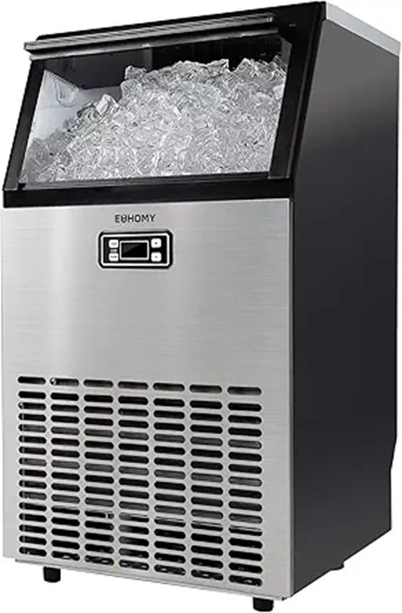 EUHOMY Commercial Ice Maker - 95lbs Daily Capacity